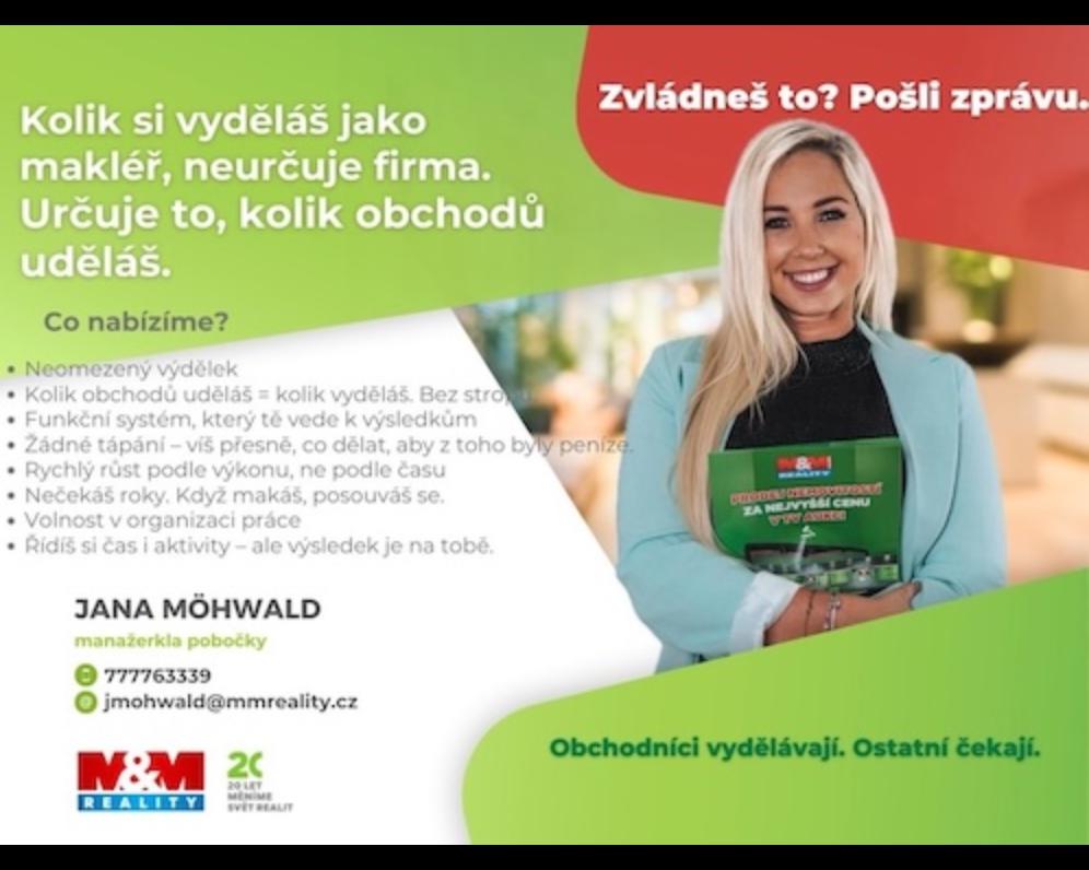 Kolik si vyděláš jako makléř, neurčuje firma